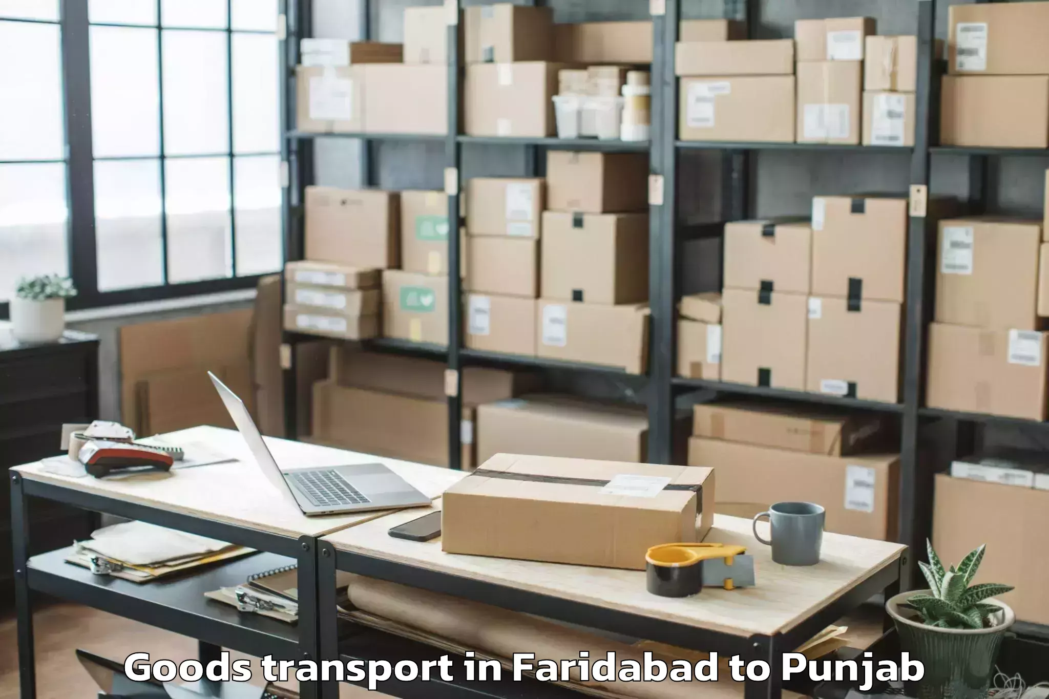 Book Your Faridabad to Central University Of Punjab B Goods Transport Today